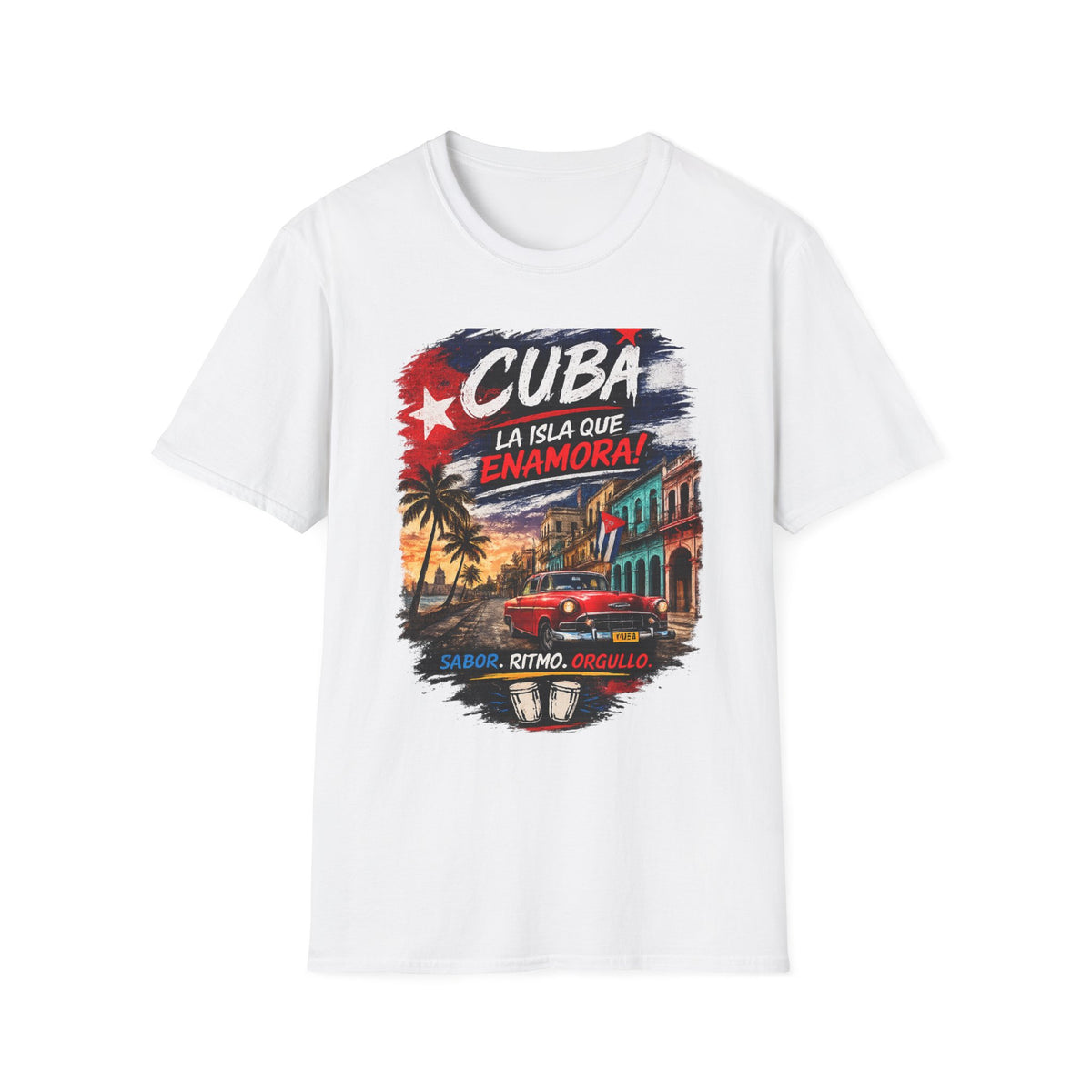 Cuba La Isla Que Enamora T-Shirt — Vintage Cuban Travel Tee