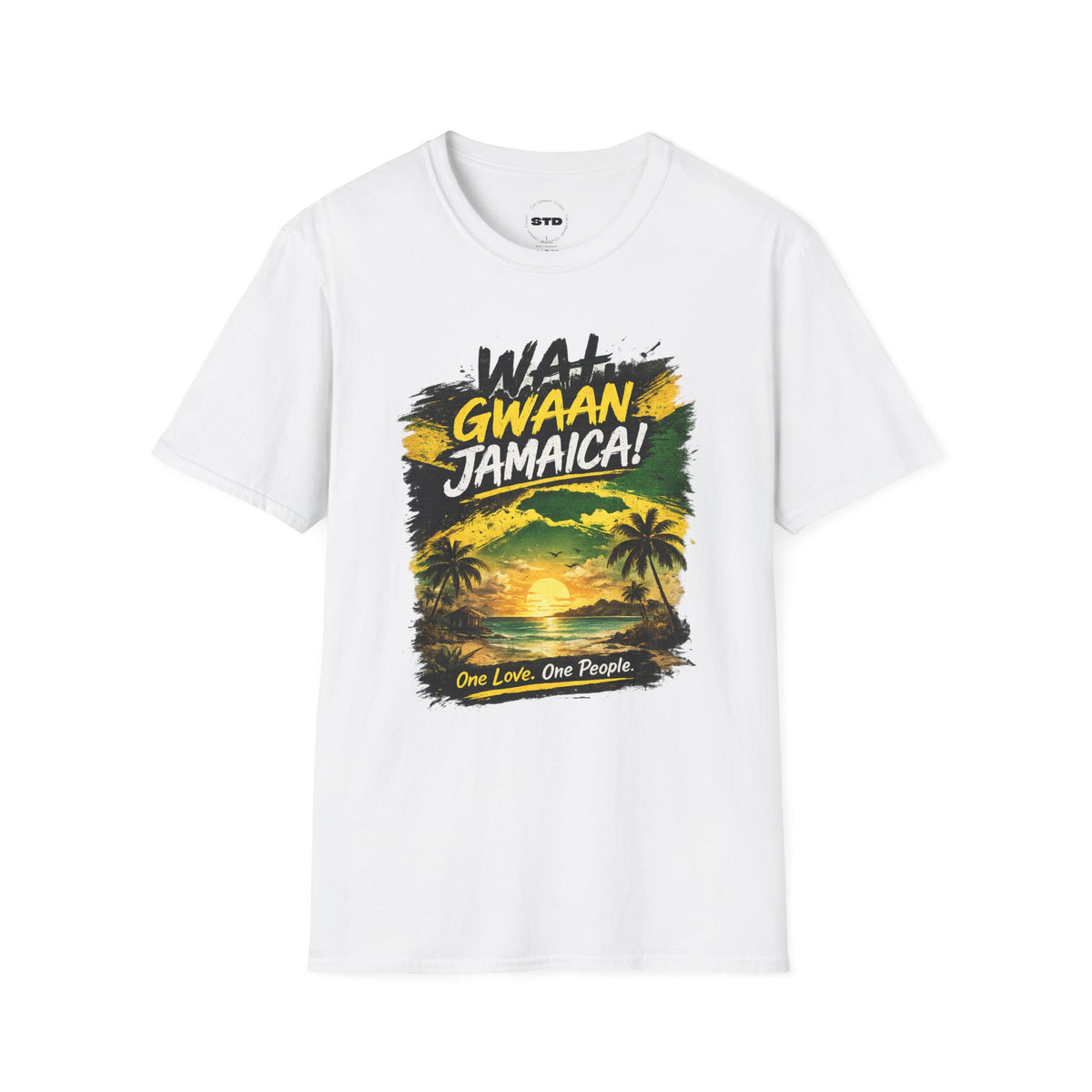 Wah Gwaan Jamaica! T-Shirt — Jamaican Sunset Reggae Vibe Tee