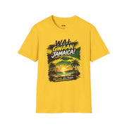 Wah Gwaan Jamaica! T-Shirt — Jamaican Sunset Reggae Vibe Tee