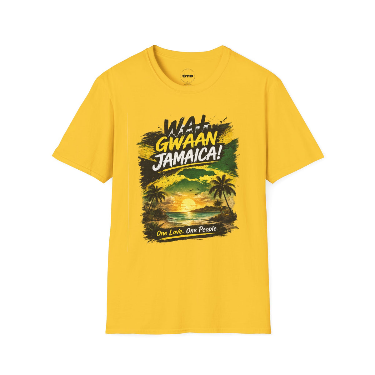 Wah Gwaan Jamaica! T-Shirt — Jamaican Sunset Reggae Vibe Tee